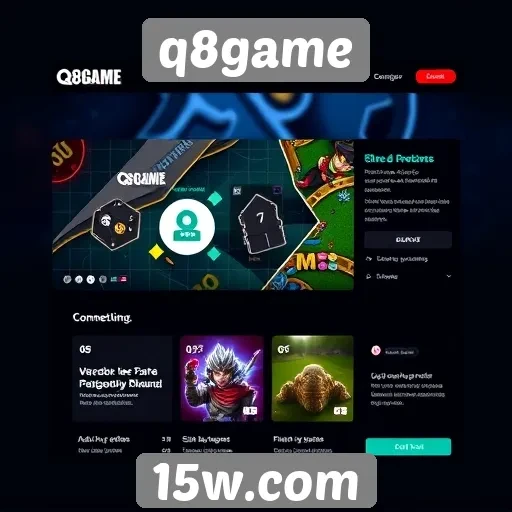 Características de design do site q8game