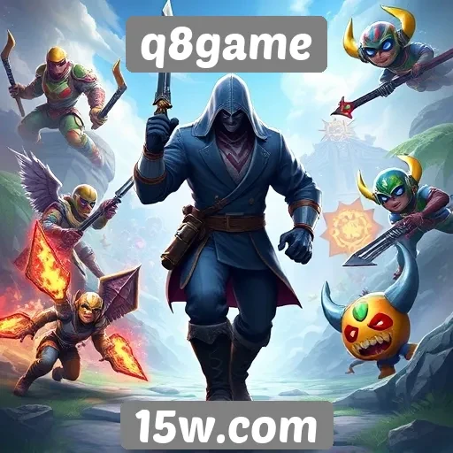 explorando a seleção de jogos disponíveis no q8game