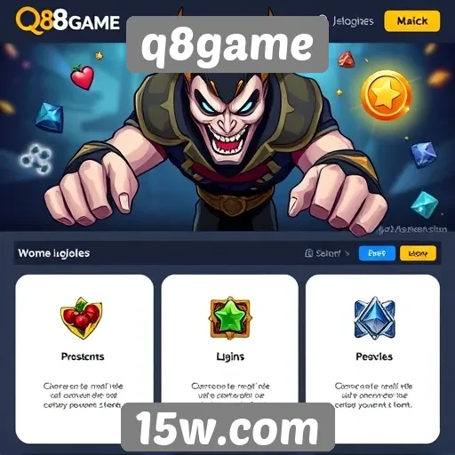 Características principais do site de jogos q8game