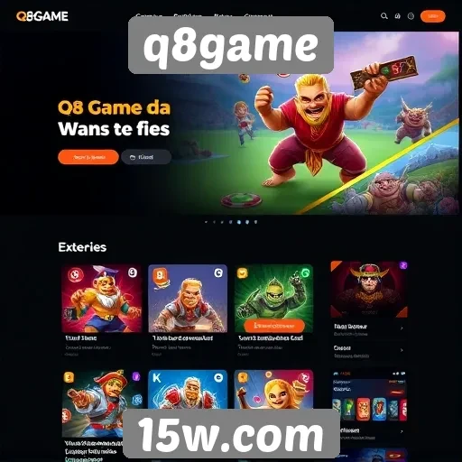 Análise da interface de usuário do site q8game