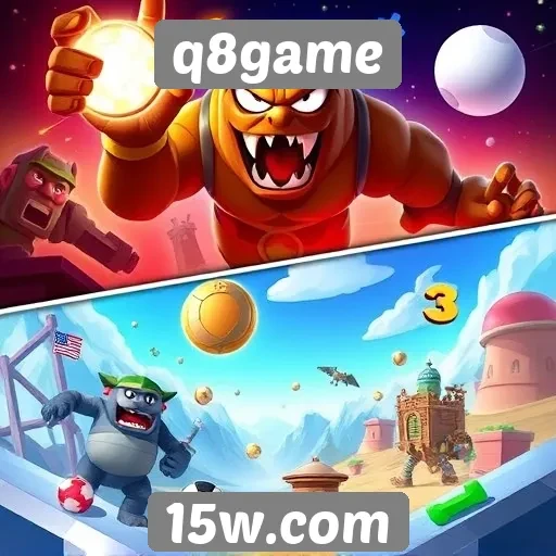 variado catálogo de jogos disponível no q8game