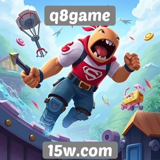 Variedade de jogos disponíveis no q8game